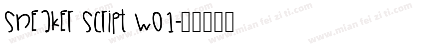 Sneaker Script W01字体转换